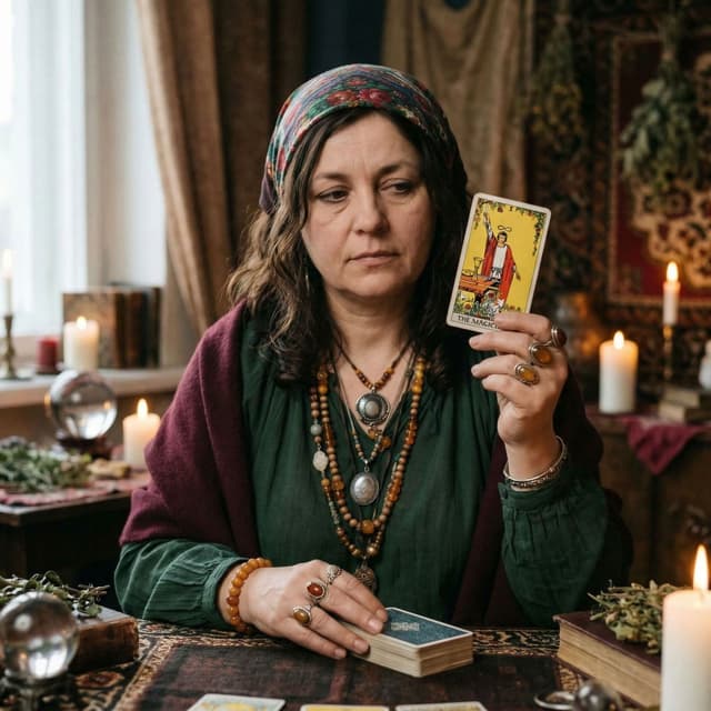 Jaśmina z kartami tarota